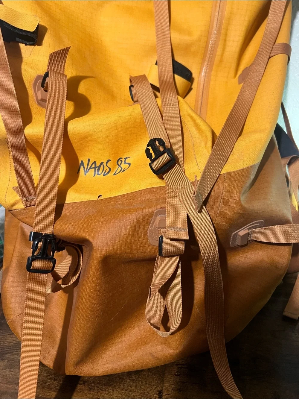 Arc'teryx Orange and Yellow Technical Expedition Backpack